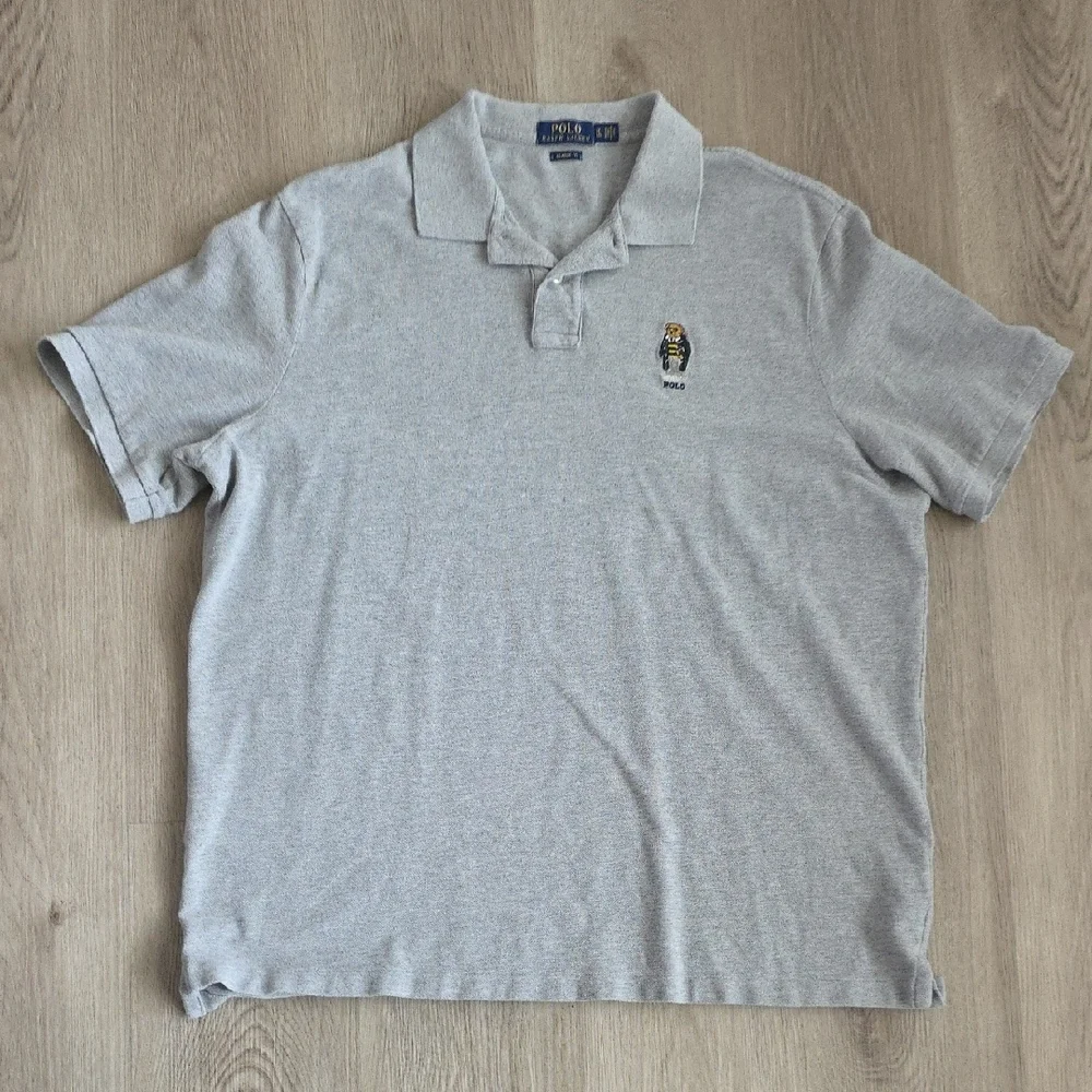 Polo by Ralph Lauren Gray Classic Polo Bear Shirt